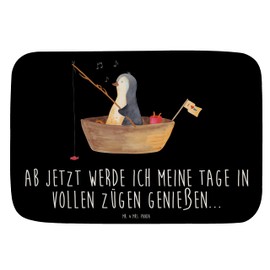 Mr. & Mrs. Panda Bath Mat Penguin Fishing Boat Gift Shower Mat Dreamy Bath Mat Fishing Optimistic Love of Life Bathroom Mat