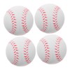 WHAMVOX 4Pcs Lightweight PU Baseballs for Boy Girl Beginners Safe