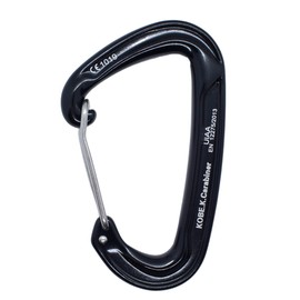 Carabiner Specialty Store Kobe Kiraru 22 kN International Mountain Federation (UIAA) Standard CE, EN Certified, Breaking Strength, Approx. 466.3 lbs (2,200 kg), Domestic Tested, Aluminum Material,