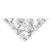 Ambesonne White Boho Pet Scarf, Flowers Botanic Branches, 16" X