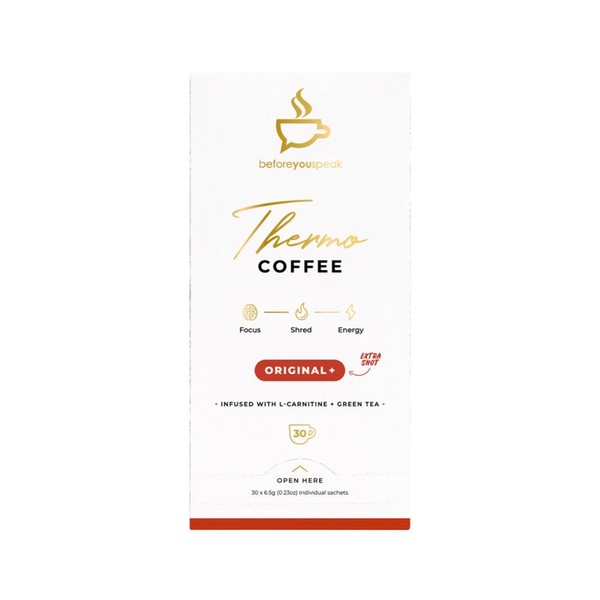 Before You Speak Thermo Coffee Original + Extra Shot, 6.5g X 30 Pack