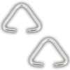 Citystores® 2 Pack 10mm Stainless Steel Triangle Rings Open Jump