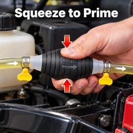 Manual Fuel Hand Primer Pump – One-Way Petrol Diesel Gasoline Oil & Liquid Transfer Pump