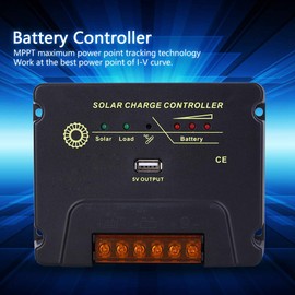 Jeanoko MPPT Solar Panel Regulator Power Generation Controller Intelligent Regulator CPY Control Board for Digital Products 12V / 24V 10A
