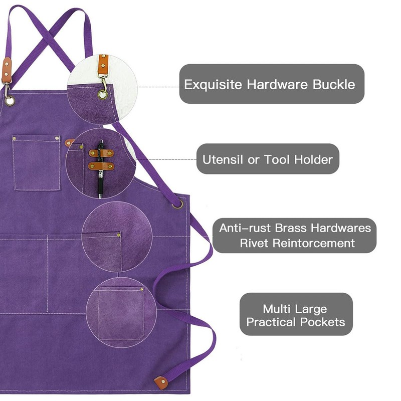 BBQ Aprons for Men, Practical Work Apron, Work Apron with