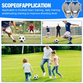 DAJASD Pack of 2 Football Goal Target Net, 45 x 60 cm Football Target with Frame, Nylon Fabric, Football Training Accessories for Shooting Accuracy Improvement, Football Training Accessories for