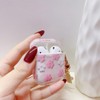 Faneiy for AirPods 2nd/1st Gen Case with Keychain,Cute Clear Pink