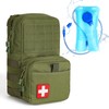 DULCE DOM Tactical Molle Hydration Backpack with 1.5L TPU Water