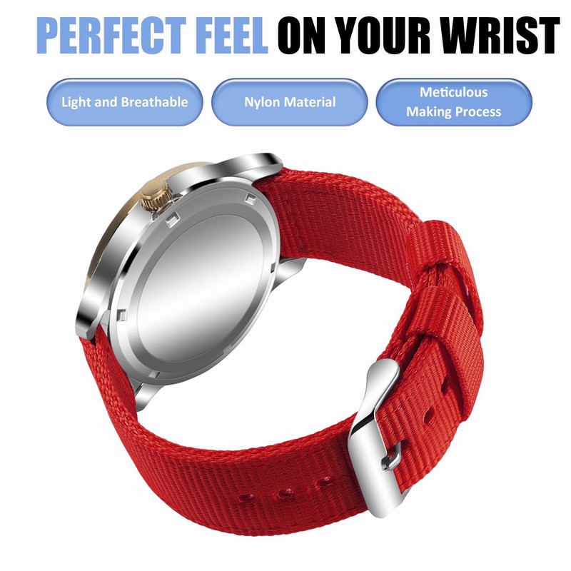OLLREAR Fabric Watch Strap Watch Strap Replacement Strap Watch Belt