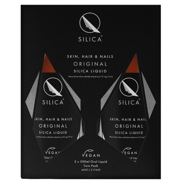 Qsilica Skin, Hair & Nails Original Silica Liquid 500ml X 2 Bottles