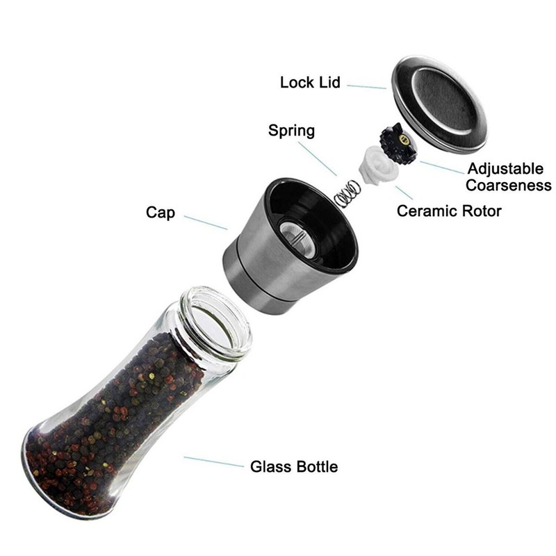 Mincham Elegant Pepper and Salt Grinder Set of 2, Best