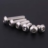 Hex Socket Bolts, Screws, Round Head Bolts, Stainless Steel, 60