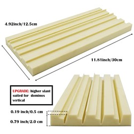 Yuanhe - Portatarjetas de plástico para dominó – Organizador de soporte para azulejos y bandejas para juegos de cartas de juego, juego de 4