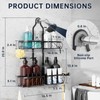 Kadolina Shower Caddy Hanging for Handheld Showerheads, Rustproof Stainless Steel