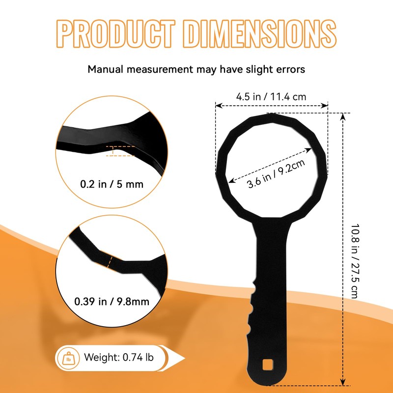 ERETOW Oil Filter Wrench Compatible with Dodge Ram 5.9L 6.7L