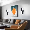 JERANDO Modern LED Wall Sconce, 8W Acrylic Indoor Black Wall