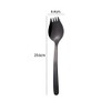 MBB Black Sporks Spoon Forks 6-Pack Stainless Steel Long Handle