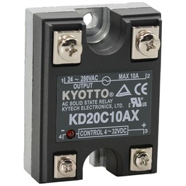 Jameco ValuePro Solid State Relay 24-280VAC 10A 4-32VDC Control Voltage SPST Screw Terminals