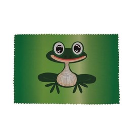 U24 Glass Cleaning Cloth for Glasses Frog Motif No. 26 Flag Microfibre Cloth