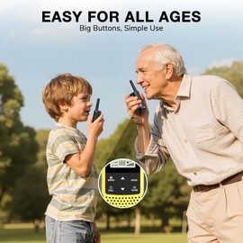 Baofeng BF-33C Walkie Talkies for Kids Rechargeable Battery, Long Range FRS Two-Way Radios, VOX, Dual Watch, USB-C Charging, NOAA, Call Tone, Flashlight, for Outdoor Play & Family Adventures, 3 Pack