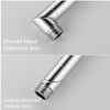 Bropury adjustable L-Shaped 11.5-18Inch Shower Head Extension Arma and conversion