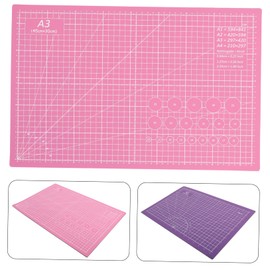 DOITOOL 1Pc Self Healing Cutting Mat Double Sided PVC Craft Board with Geometric Scale for Scrapbooking Sewing and DIY Projects Non Slip Durable and Flexible