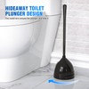 uptronic 2 Pack Toilet Plunger with Holder, Unique Plunger with