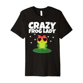 Cute Frog Design For Women Girls Teens Frog Amphibian Lover Premium T-Shirt