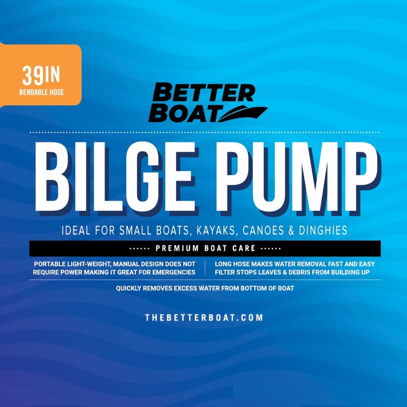 Manual Bilge Pump for Boats, Kayak, Canoe, Hand Water Pump