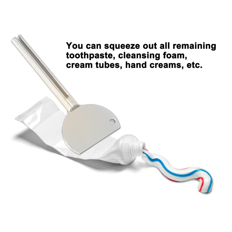 5pcs Tube Toothpaste Squeezer Roller Stainless Steel Manual Labor Saving