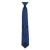 DQT Men's Plain Twill Wedding Formal Clip On Tie -