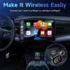 2025 Wireless carplay Adapter for iPhone/Android - Fast Connection,No Latency,Hands-Free