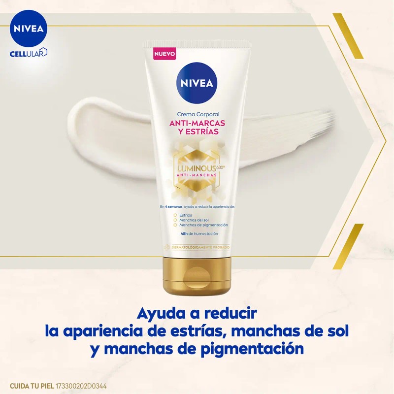 Crema Corporal Anti Manchas Estrías Luminous 200ml Nivea