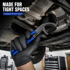 Adjustable 45# Steel Oil Filter Pliers, 9-Inch & 12-Inch Options