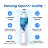 ICEPURE RWF0500A Refrigerator Water Filter Compatible with 9010 filter, 4PACK