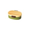 Tatsumiya 30432 Tight Grain Oval Bento Box, Hinoki Green, Large