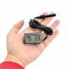 Fasizi 2-in-1 Digital LCD Embedded Thermometer Hygrometer with External for