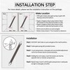 TIBEGOLD 14" Gate Spring Self Closing, Heavy Duty Black Door