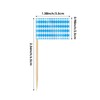 Toothpick Flags for Food,Oktoberfest Cupcake Toppers | 100 Piece Food