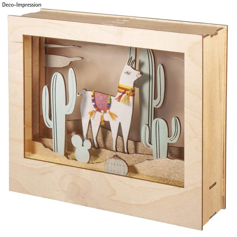 RAYHER Diorama, Wood Natural, 24x20x6.9 cm