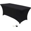 ALESWEAR 6ft Spandex Tablecloths for Home Rectangular Table Fitted Stretch