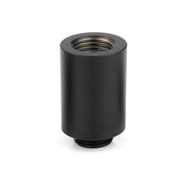 Thermal Grizzly DeltaMate Extender MF28 - Black 28 mm G1/4 Spacer Male to Female for Custom PC Water Cooling