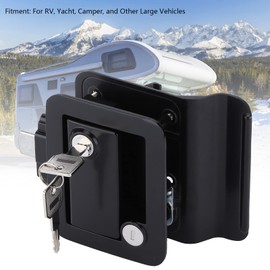 Trailer Door Latch, Rv Door Lock, Door Lock Open Zinc Alloy Galvanized Trailer Door for Camper Auto Yacht
