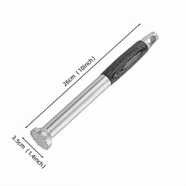 304 Stainless Steel Cocktail Muddler -26cm/10inch Professional Bar Tool with Non-Slip Wooden Grip Product Features