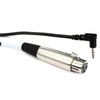 HosaTech XVM-102F 2ft XLR3F to Right Angle 3.5mm TRS Microphone