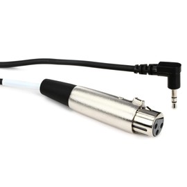 HosaTech XVM-102F 2ft XLR3F to Right Angle 3.5mm TRS Microphone Cable