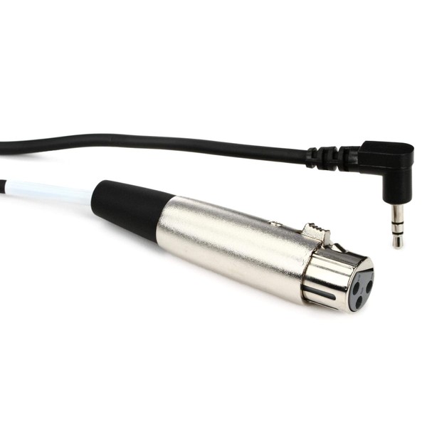 HosaTech XVM-102F 2ft XLR3F to Right Angle 3.5mm TRS Microphone