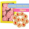 Christmas Cookie Cutter Set, 8pcs 3D Pressable Christmas Cookie Cutters