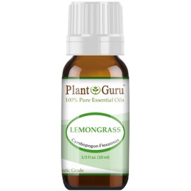 Lemongrass Essential Oil 10 ml 100% Pure Undiluted Therapeutic Grade for Aromatherapy Diffuser, Natural Healthy Skin, Body and Hair Growth