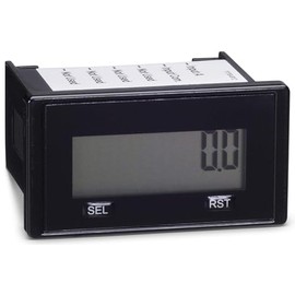 TRUMETER 6320-2500-0000 DUAL LCD HOUR METER; SUPPLY VOLTAGE MIN:20VAC; SUPPLY VOLTAGE MAX:300VAC; TIME MIN:0.1S; TIME MAX:9999999.9H; PANEL CUTOUT HEIGHT:22.6MM; PANEL CUTOUT WIDTH:45.5MM; PRODUCT RAN